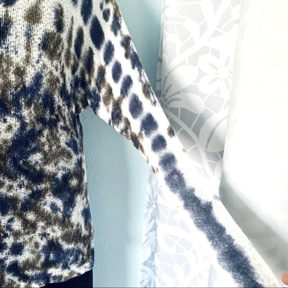 PARTY Tie Dye Knit Dolman Sleeve Tunic Sweater Size Small - Picture 5 of 8